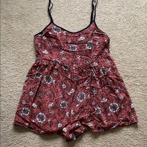 Flowered romper